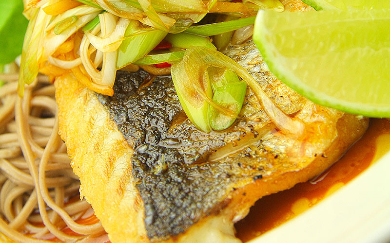 Recipe: Sea Bass with Ginger, Chilli & Spring Onion