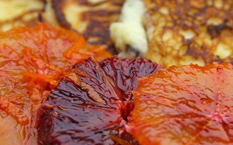 Recipe: Ricotta Pancakes with Marinated Blood Oranges