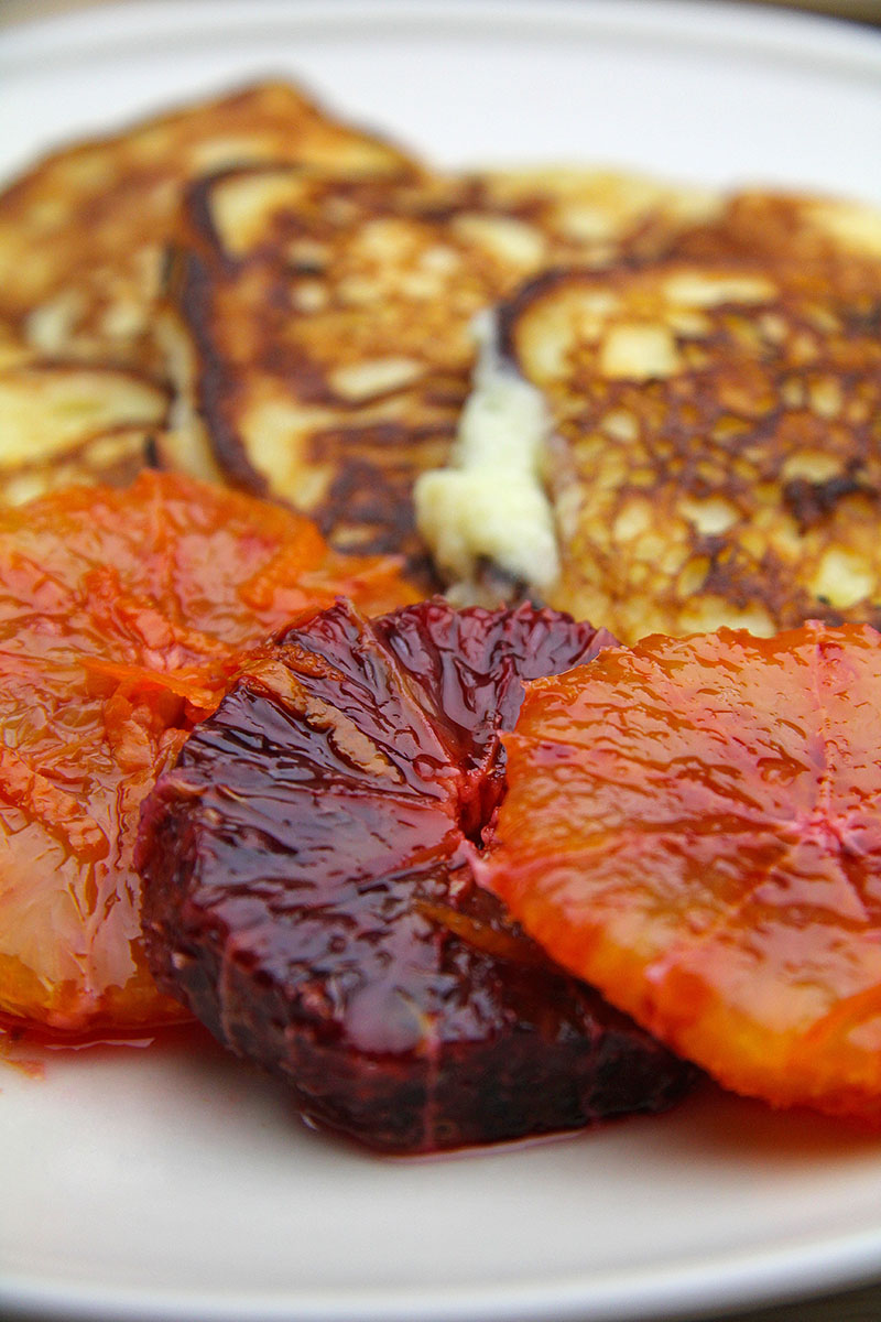Ricotta Pancakes with Marinated Blood Oranges recipe – The Artisan Food Trail