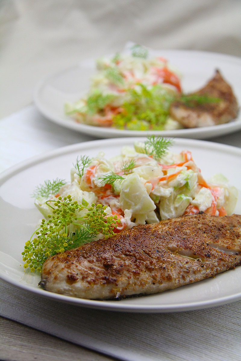 Spiced Mackerel with Fennel Slaw recipe – The Artisan Food Trail