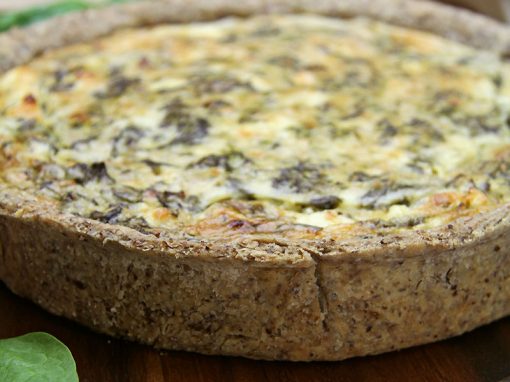 Feta, Spinach and Mint Tart with Linseed Meal Pastry