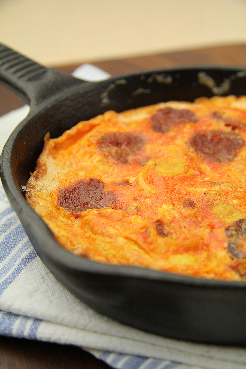 Leek and Chorizo Frittata recipe 1 – The Artisan Food Trail