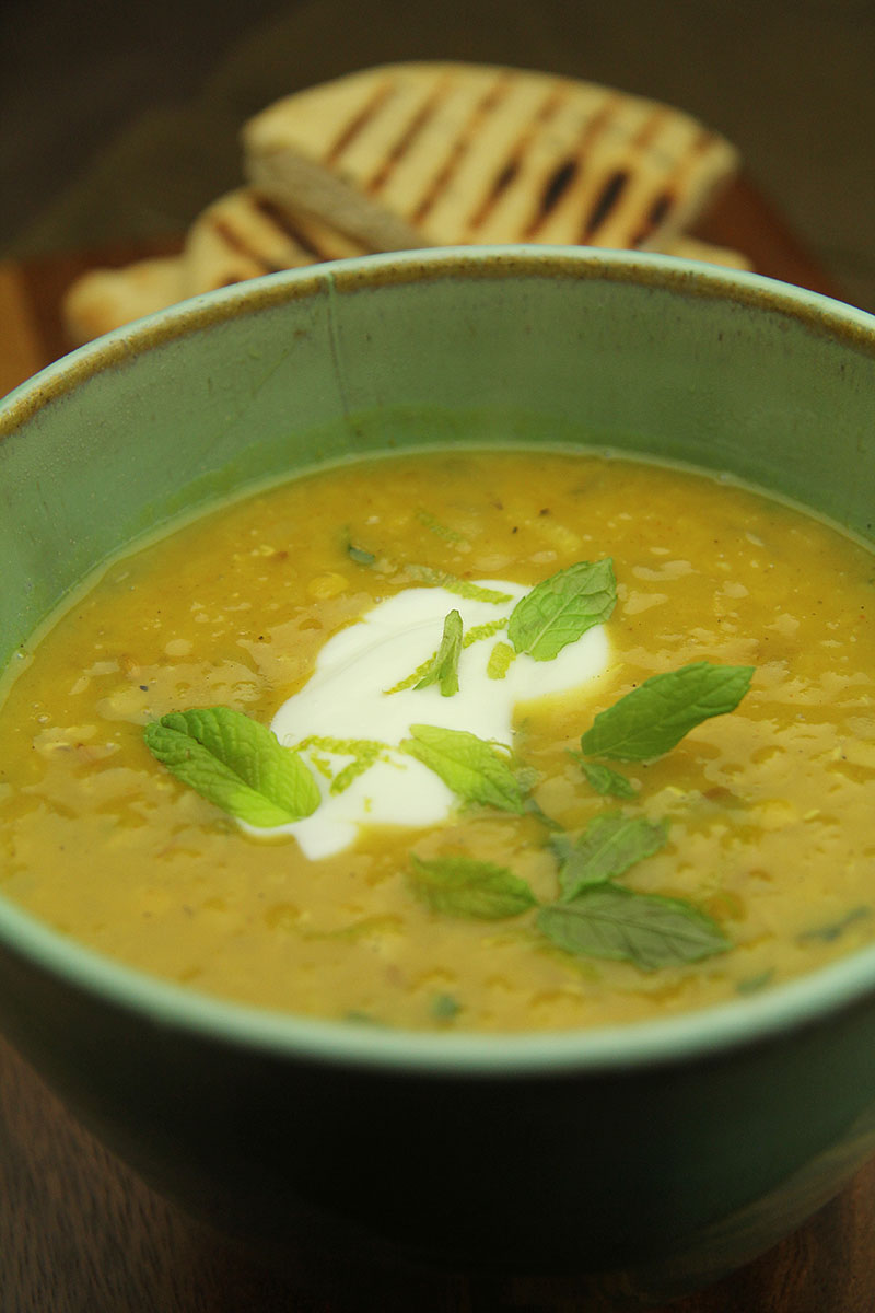Spiced Lentil Soup with Lime and Mint recipe 1 – The Artisan Food Trail