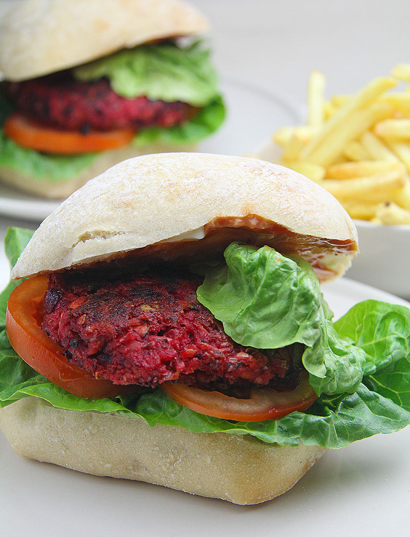 Super Beetroot Veggie Burgers recipe 1 – The Artisan FoodTrail