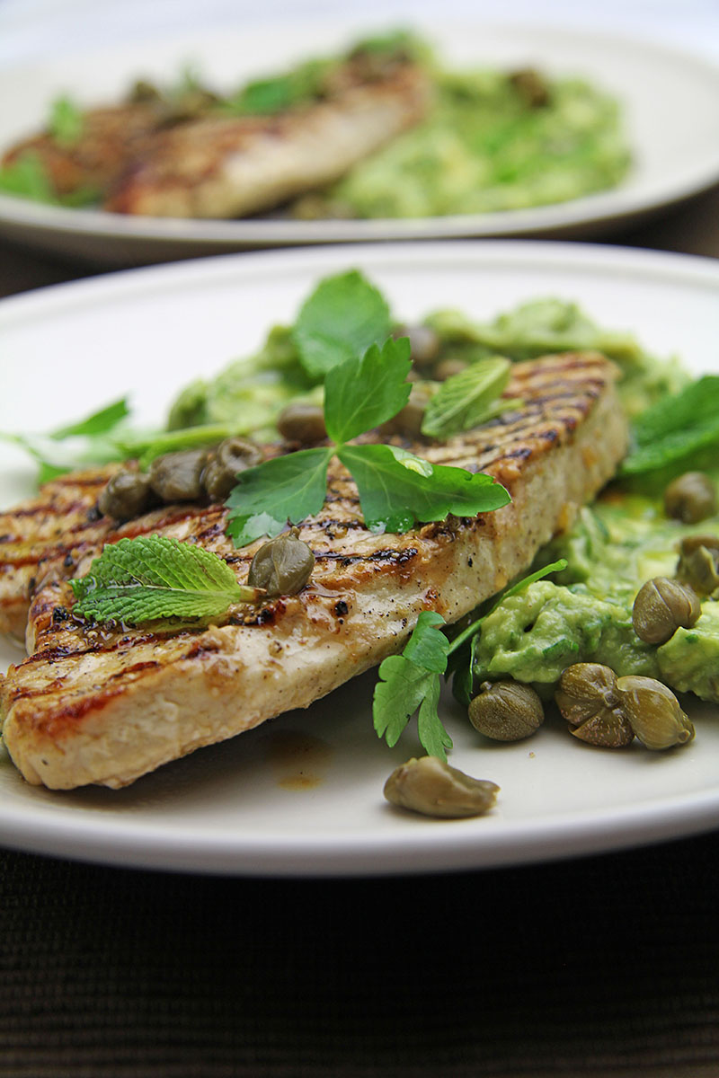 Turkey Steaks with Lemon and Mint Avocado recipe – The Artisan Food Trail