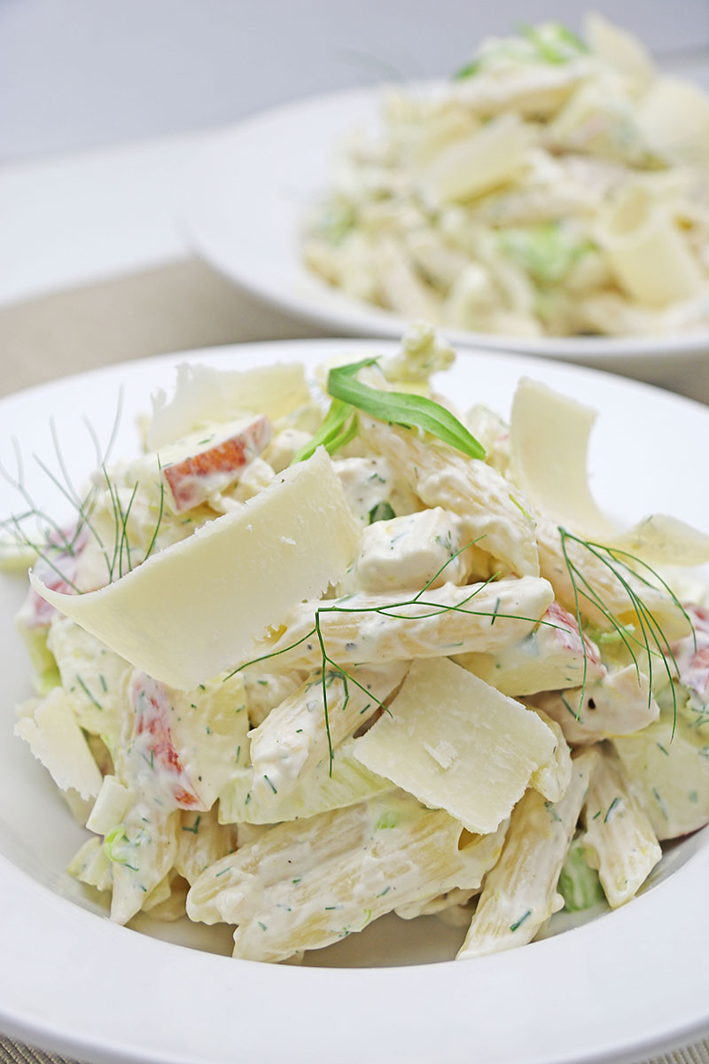 chicken fennel apple pasta salad recipe 1 – The Artisan Food Trail