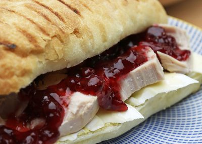 Turkey, Brie & Cranberry Sandwich