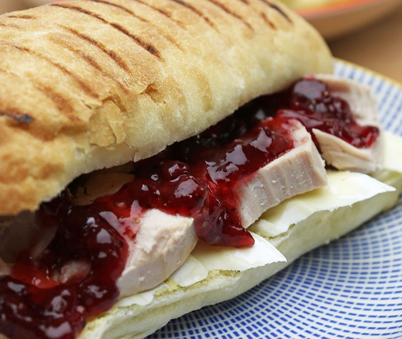 Turkey, Brie & Cranberry Sandwich