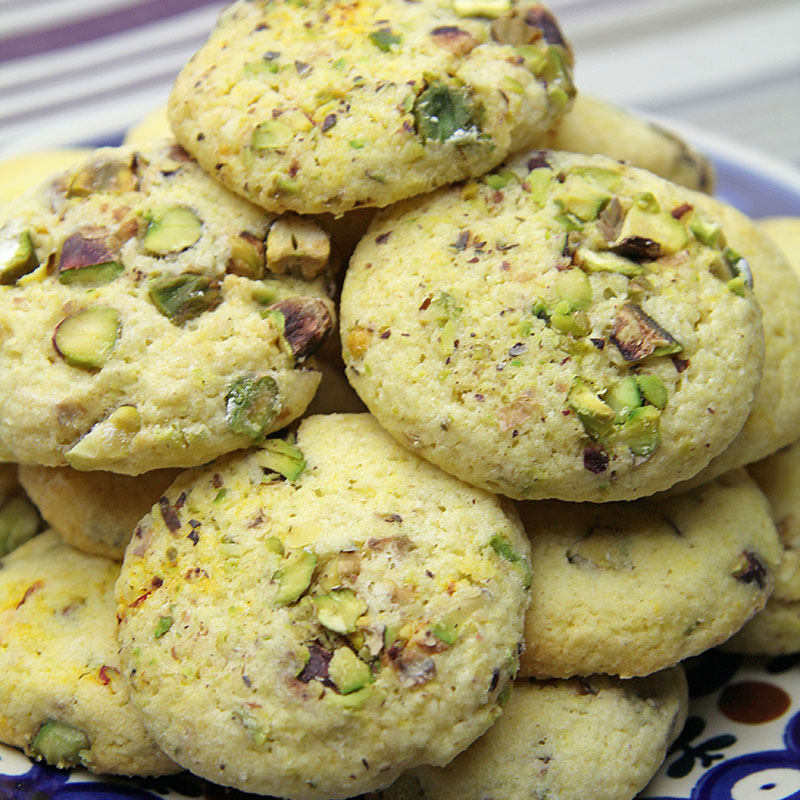 Saffron & Pistachio Biscuits Recipe – The Artisan Food Trail