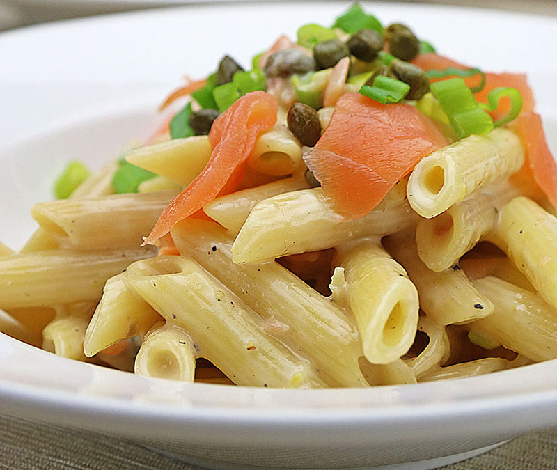 Pasta with Smoked Salmon and Capers