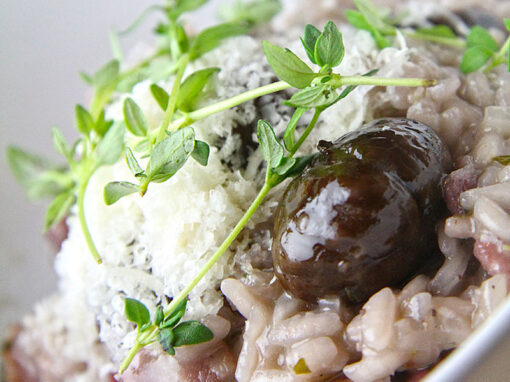 Bacon and Chestnut Risotto